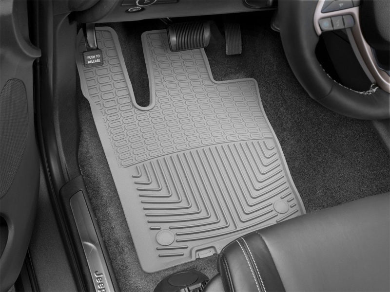 WeatherTech 2016+ Jeep Grand Cherokee / Dodge Durango Front Rubber Mats - Grey Secondary image
