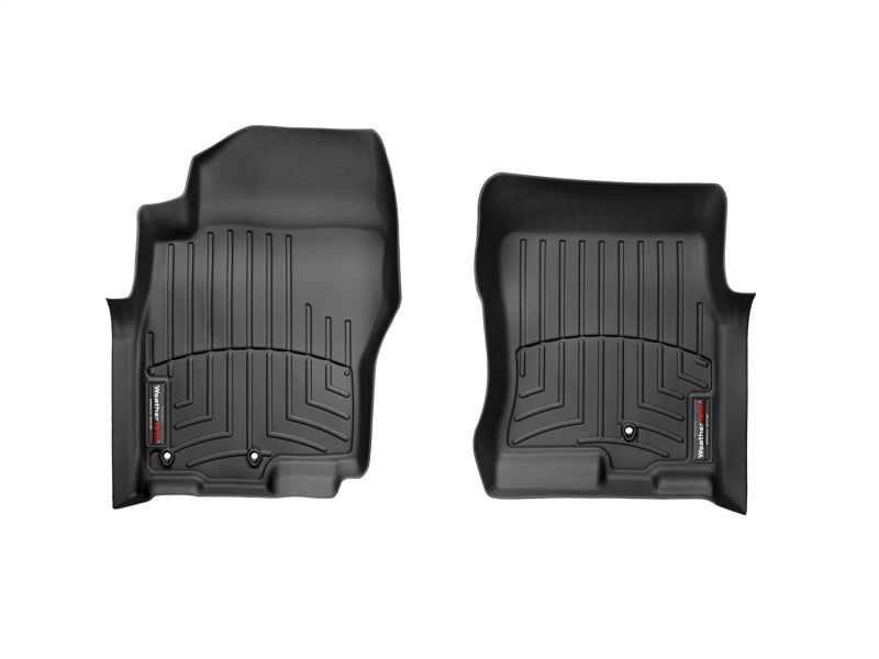WeatherTech 05+ Nissan Xterra Front FloorLiner - Black for offroad performance upgrades. Main image