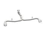 MagnaFlow Cat-Back 2015 Alfa Romeo 4C 1.7L SS 2.5in Dual Split Rear 4.in Tips exhaust system for performance upgrades.