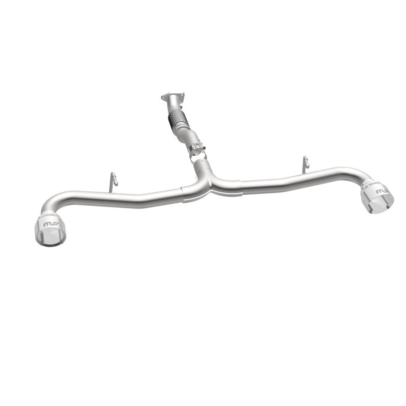 MagnaFlow Cat-Back 2015 Alfa Romeo 4C 1.7L SS 2.5in Dual Split Rear 4.in Tips exhaust system for performance upgrades.