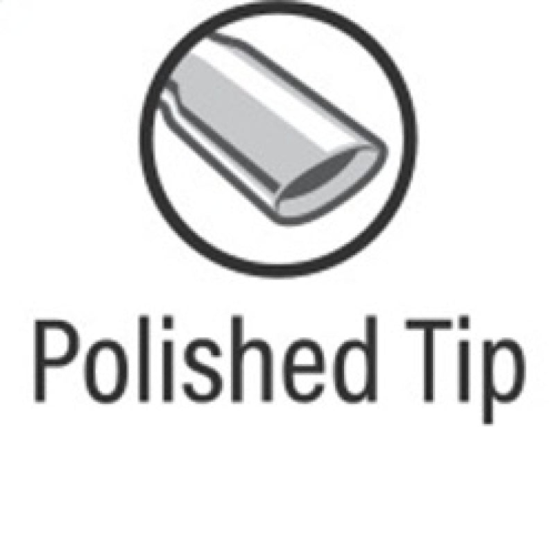 Polished tip for MagnaFlow Sys C/B 11-15 Ford Super Duty F250 6.2L EC CC, SS 3.5in Single Rear Pass Side Ext 5in Tip