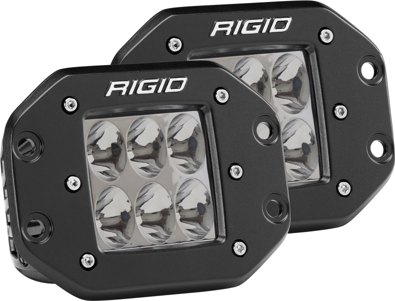 Rigid Industries D2 - Flush Mount - Driving Pair for offroad lighting