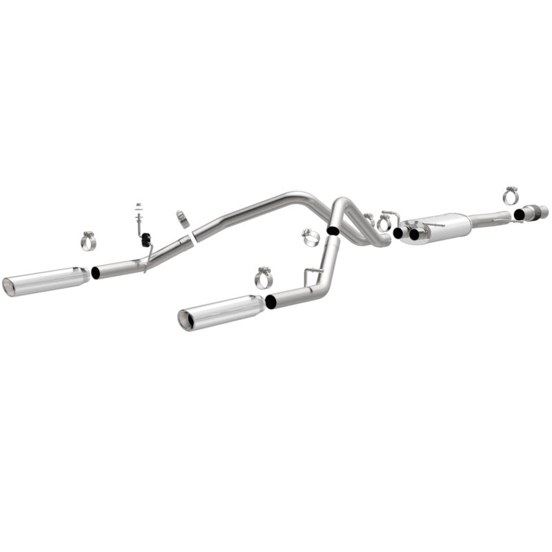 Magnaflow 14 Chev Silverado V8 5.3L SC Cab Dual Split Rear Exit SS Cat Back Perf Exhaust Secondary image