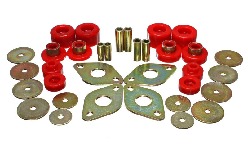 Energy Suspension 01-04 Toyota Pickup 2WD/4WD (Exc T-100/Tundra) Red Body Cab Mount Set parts and accessories Main image