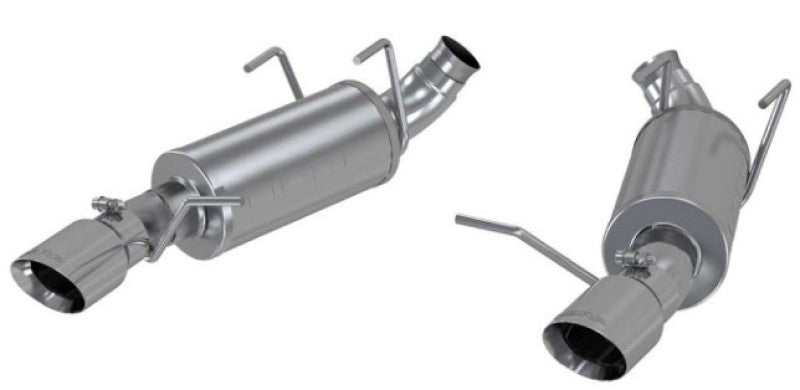 MBRP 11-14 Ford Mustang V6 3in. Dual Muffler Axle Back Split Rear Exhaust System AL Secondary image