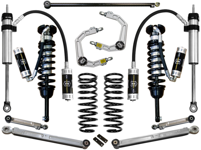 ICON 03-09 Toyota 4Runner/FJ 0-3.5in Stage 6 Suspension System w/Billet Uca components