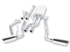 Borla 09-15 Toyota Tundra 4.6L / 5.7L V8 Crew Max / Double Cab SS Dual Split Catback Exhaust components.