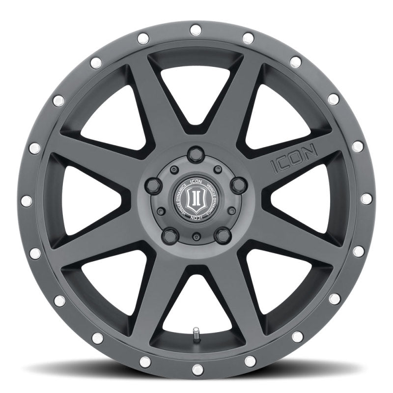 ICON Rebound 20x9 6x5.5 0mm Offset 5in BS Satin Black Wheel Secondary image