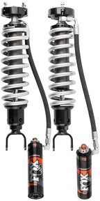 Fox 19+ Ram 1500 2.5 Perf. Series 6in R/R Front Adjustable Coilover 2in Lift DSC for offroad performance upgrades.