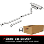 MagnaFlow BRE Exhaust Kit 07-11 Jeep Wrangler 3.8L with included components and hardware.