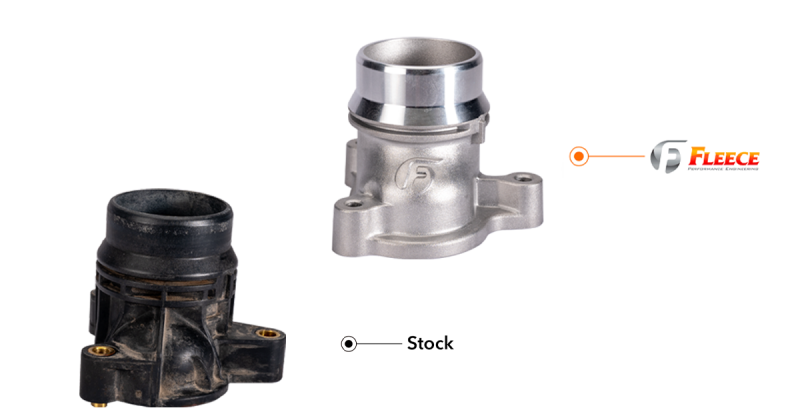 Fleece Performance 11-25 Ford F-250/F-350/F-450 6.7L Power Stroke Thermostat Housing Upgrade Secondary image