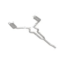 MagnaFlow Cat Back, SS, 2.5in, Street, Dual Split Polished 4.5in Tips 2015 Ford Mustang Ecoboost exhaust system