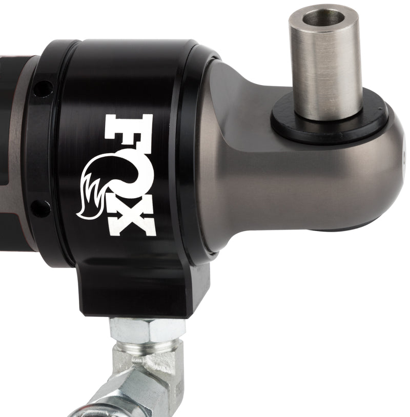 Fox 2018+ Jeep JL 2.5 Factory Race Series 9.7in Remote Res. Front Shock Set / 0-1.5in. Lift w/ DSC close-up image.
