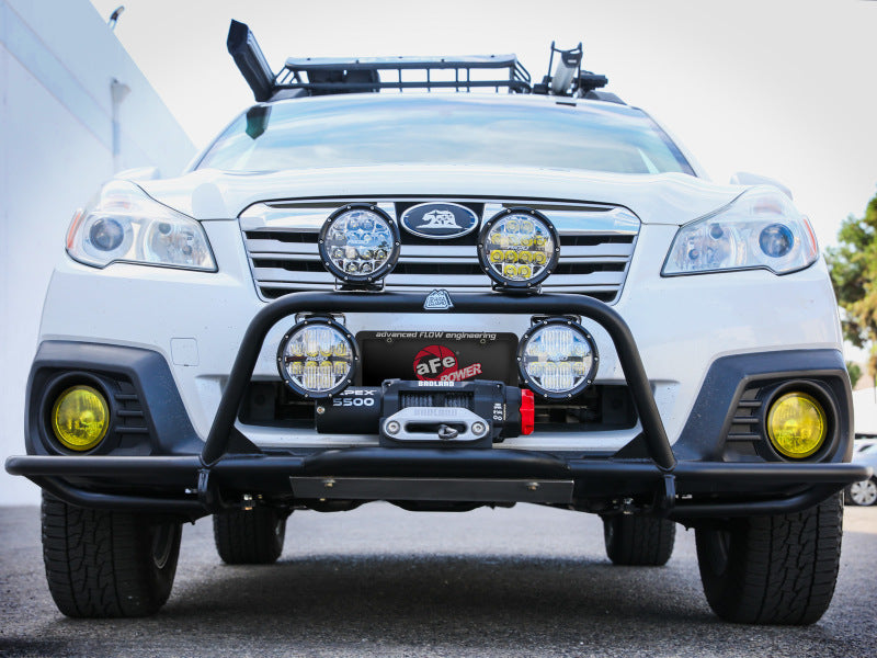 aFe POWER 15-19 Subaru Outback H4 2.5L / H6 3.6L Terra Guard Front Bumper w/ Winch Mount Secondary image