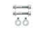 Eibach Pro-Alignment Rear Camber Kit for 95-96 Dodge Neon / 03-06 Neon SRT-4 / 9/97-10/99 Hyundai Ac hardware components