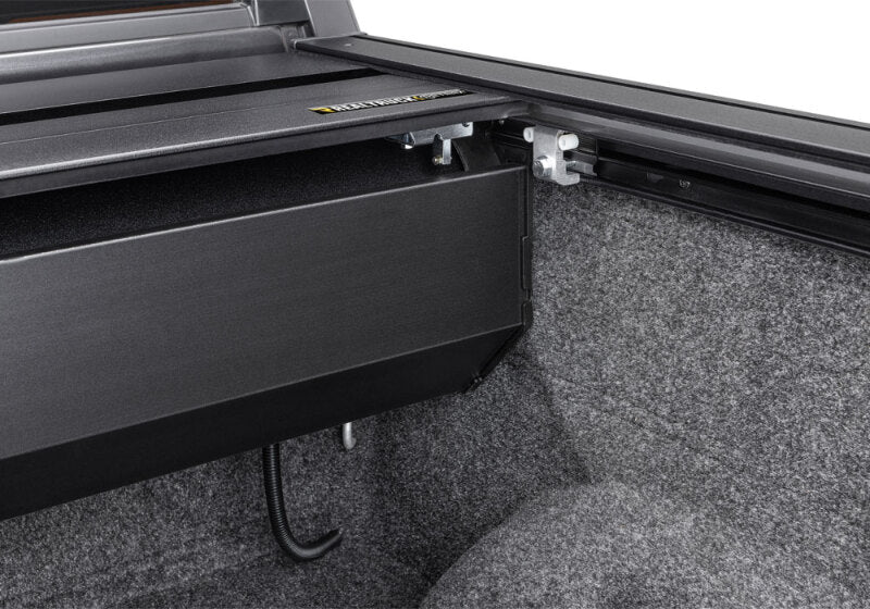 Retrax 2007-2020 Toyota Tundra CrewMax 5.5ft Bed RetraxPRO XR with Deck Rail System interior view