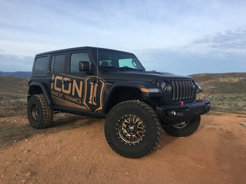 ICON 2018+ Jeep Wrangler JL 2.5in Stage 1 Suspension System with offroad wheels