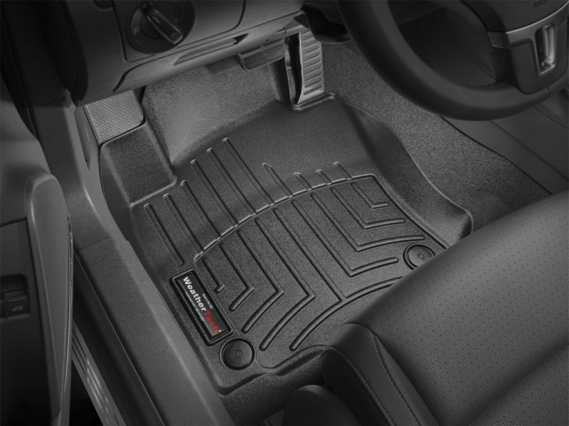 WeatherTech 06-09 Volkswagen Golf Front FloorLiner - Black installed
