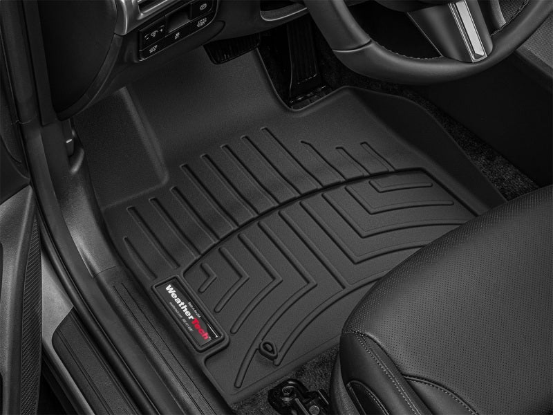 WeatherTech 2022+ Hyundai Tucson (Incl. Hybrid) Front FloorLiner - Black in car interior for protection and style