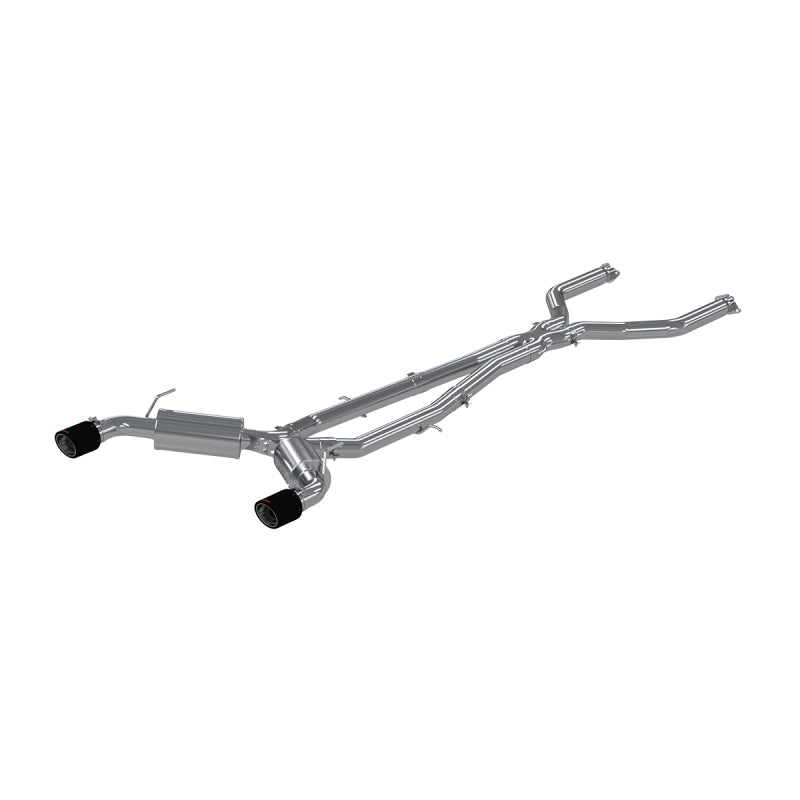 MBRP 16-19 Infiniti Q50 3.0L FWD/AWD 3in Cat Back w/ 4.5in OD Carbon Fiber Tips - T304 Secondary image
