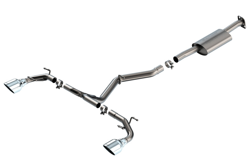 Borla 22-23 Subaru BRZ/Toyota GR86 2.4L RWD AT/MT S-Type Catback Exhaust - Polished Tips Main image