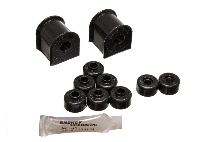Energy Suspension 89-94 Nissan 240SX (S13) Black 15mm Rear Sway Bar Bushing Set Main image