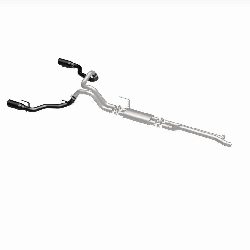 MagnaFlow SYS Cat-Back 2017 Ford F-150 Raptor 3.5L Dual Black Coated 3in Tips exhaust system for offroad performance upgrades