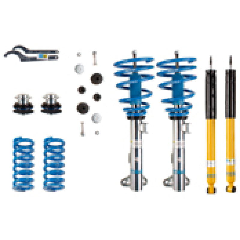 Bilstein B14 2002 Mercedes-Benz C230 Kompressor Front and Rear Suspension Kit components and parts.