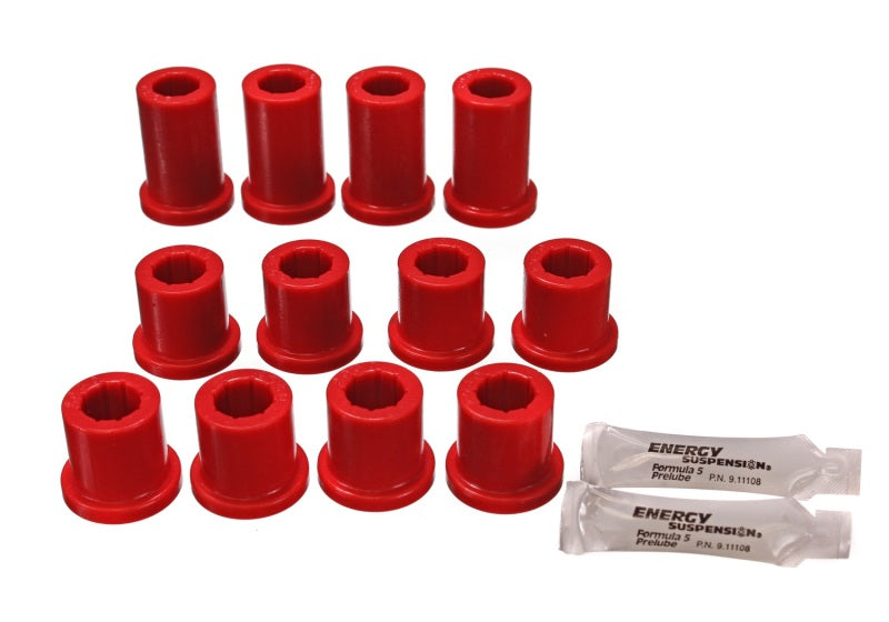 Energy Suspension 84-85 Toyota 4Runner 2 & 4WD Red Front Leaf Spring Bushing Set for performance offroad parts.