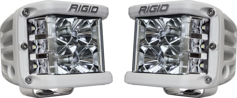 Rigid Industries D-SS - Flood - Set of 2 - White Housing for offroad lighting and electrical