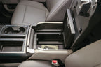 Tuffy Console Safe W/ Combo Lock For Ford Fseries Flow Thru Console installed in truck interior