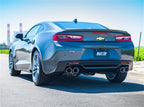 Borla 2016 Chevy Camaro V6 AT/MT ATAK Rear Section Exhaust w/o Dual Mode Valves on a sleek gray Camaro.