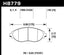 Hawk High Performance Street 5.0 Brake Pads dimensions for VW Audi