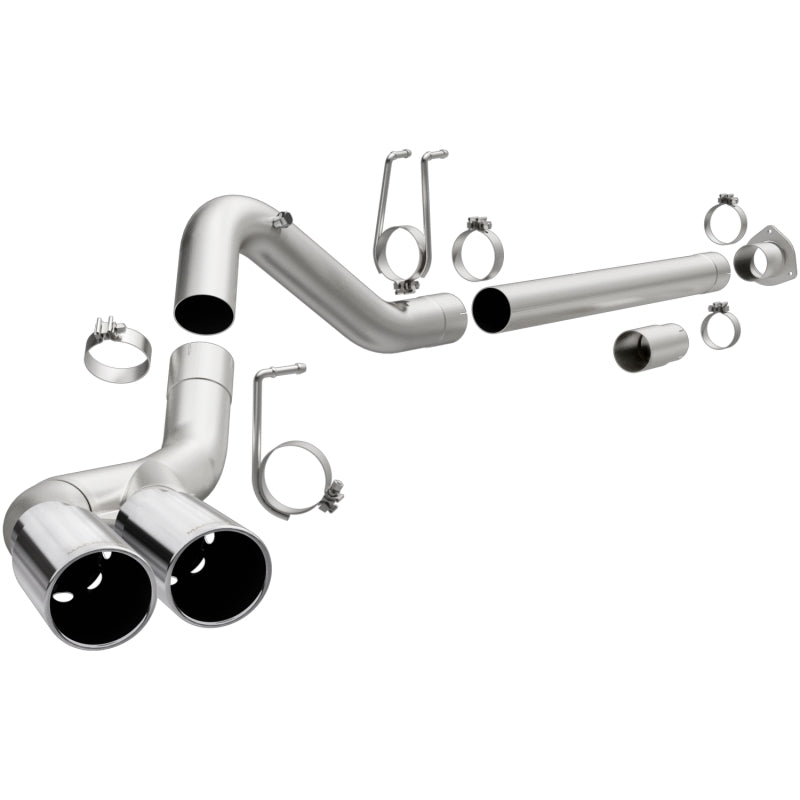 MagnaFlow 08-17 Ford F-250/F-350/F-450 4.6L/6.7 DPF-Back SS 4in Dual Single Passenger Side Rear Exit exhaust parts