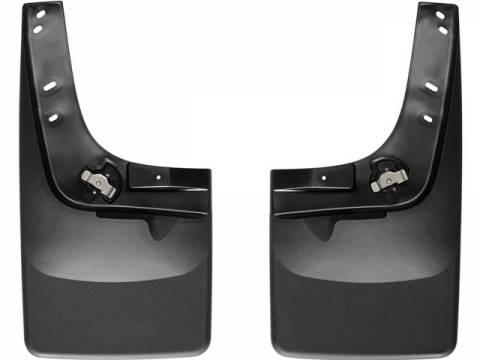 WeatherTech 07-13 Chevrolet Tahoe No Drill Mudflaps - Black for offroad performance upgrades and exterior accessories.