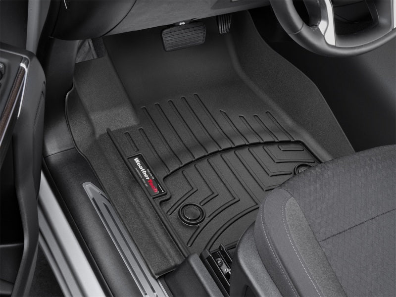 WeatherTech 2019+ Chevrolet Silverado 1500 Front FloorLiner - Black in vehicle