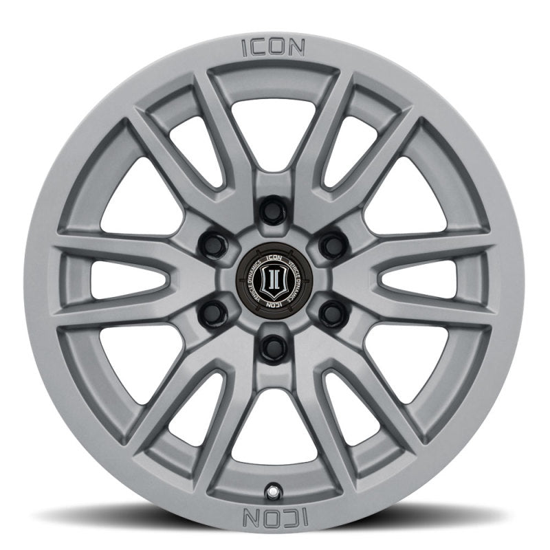 ICON Vector 6 17x8.5 6x135 6mm Offset 5in BS 87.1mm Bore Titanium Wheel Secondary image
