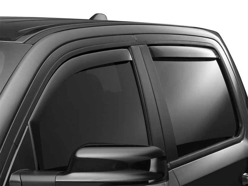 WeatherTech 19-23 Dodge RAM 1500 CC (Incl. 21-23 TRX) Front & Rear Side Window Deflectors - Drk Tint Secondary image
