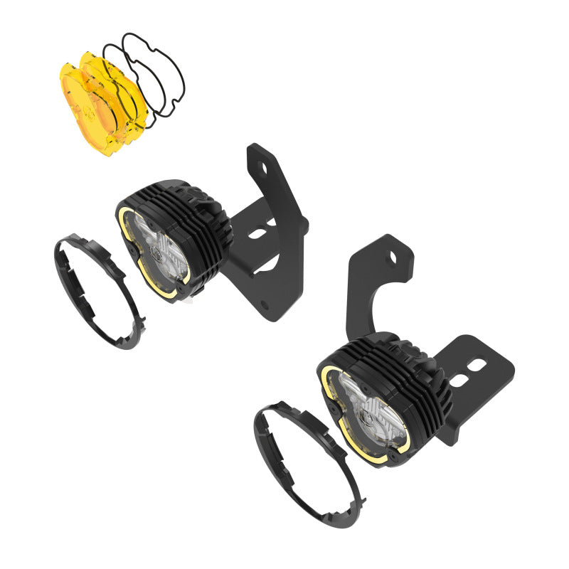 KC HiLiTES FLEX ERA 3 Dual Mode SAE Fog Lights for Jeep JK/JL/JT