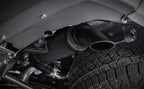 Magnaflow 2024 Lexus GX550 Overland Series Cat-Back Performance Exhaust System close-up with offroad tires