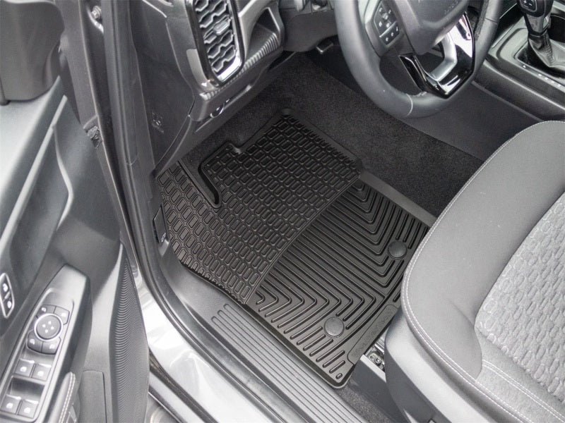 WeatherTech 24-25 Ford Ranger 1st Row Front All-Weather Floor Mats - Black Secondary image