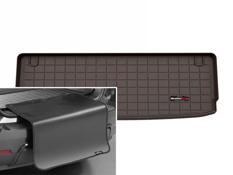 WeatherTech 25-26 Infiniti QX80 Behind 3rd Row Cargo Liner w/Bumper Protector - Cocoa Secondary image