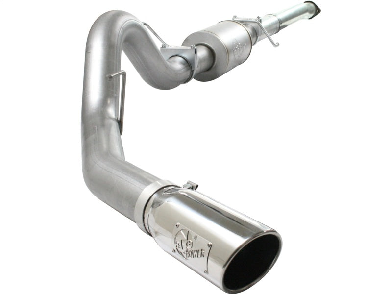 aFe Atlas Exhaust 4in Aluminized Cat-Back w/ 304 SS Polished Tip 11-13 Ford F-150 EcoBoost V6 3.5L Secondary image