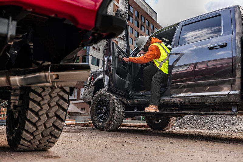 AMP Research 19-24 RAM 1500 CC PowerStep Vision in action on site