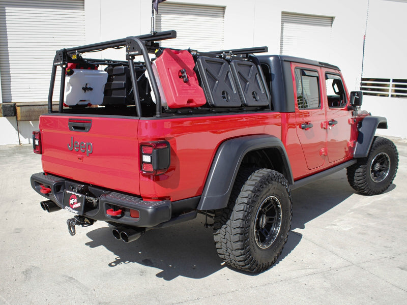 aFe Vulcan Series 3in-2-1/2in 304 SS Cat-Back 2020 Jeep Gladiator (JT) V6-3.6L w/ Black Tips Secondary image