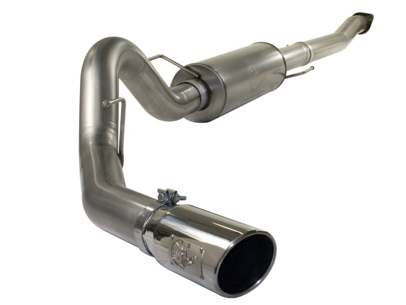 aFe MACHForce XP Exhaust Cat-Back SS-409 4in Polished Tip 11-12 Ford F-150 EcoBoost V6-3.5L (tt) Secondary image