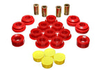 Energy Suspension 02-04 Acura RSX (includes Type S) Red Rear Control Arm Bushing Set for offroad performance upgrades