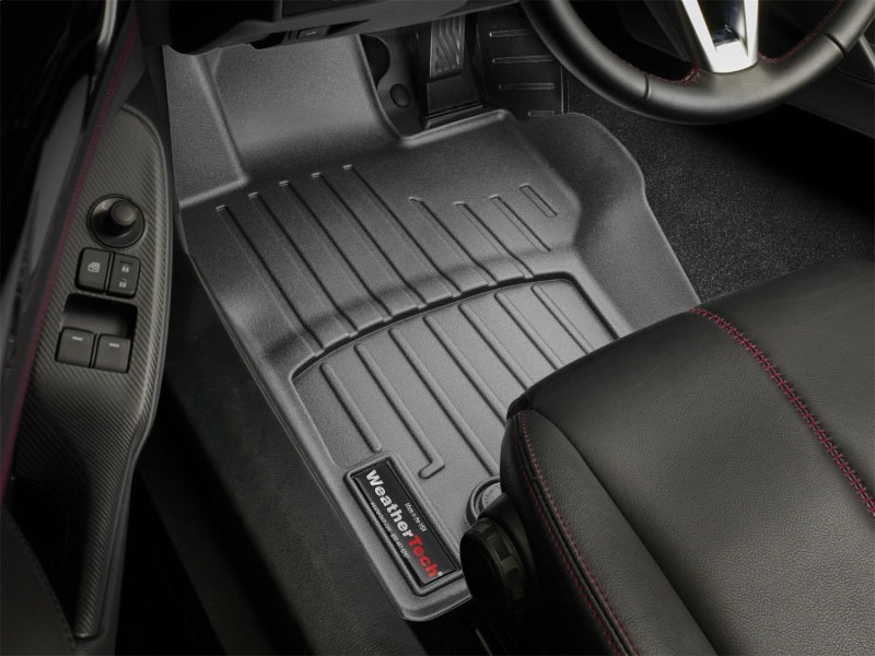 WeatherTech 16+ Mazda Miata MX-5 Front FloorLiners - Black on car floor