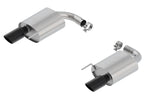 Borla Atak S Rear Section 15-17 Ford Mustang GT 5.0L V8 MT/AT 2.5in pipe 4in tip (Black Chrome) exhaust system