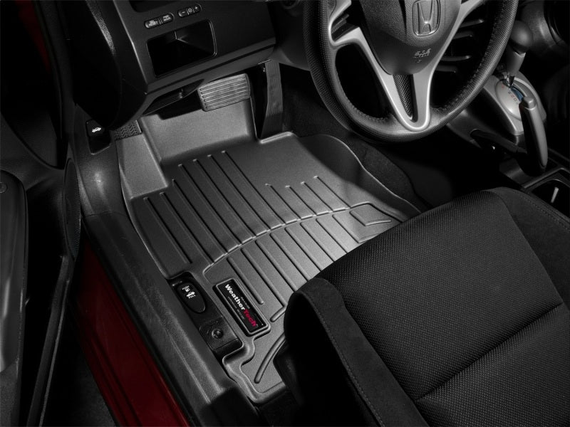 WeatherTech 06-11 Honda Civic Front FloorLiner - Black view